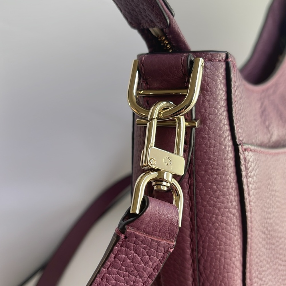 Kate Spade Oakwood Street Pebbled Leather Hobo Crossbody Bag - Picture 7 of 16